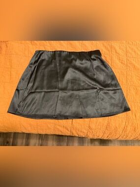 Black A-Line Mini Skirt